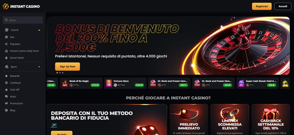 instant casino